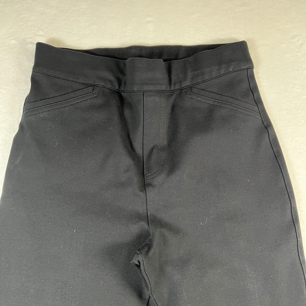 Spanx Pants Womens Medium Tall Black High Rise Skinny Leg Stretch Ponte Pull On - Picture 2 of 11